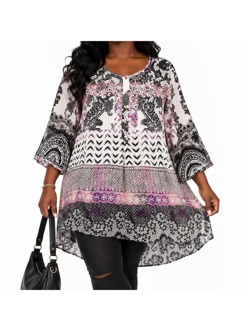 Eclectic Boho Artsy Mixed Print Lace Print Whimsical Festival Maximalist